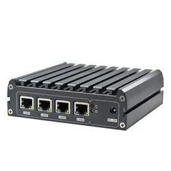 Melhor Vendedor Mini Computador 4 RJ45 LAN Desktop 4 Processador Core Computador Industrial Thin Client Mini PC