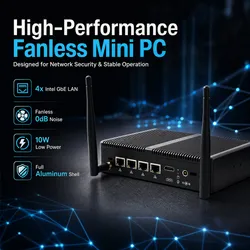 Ordinateur J5005 embarqué, 4X 2.5g LAN RJ45 Mini PC pour routeur