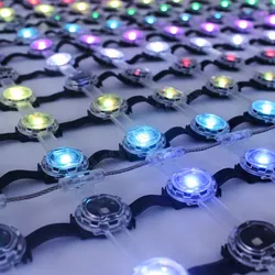 Tela de Vídeo de Cortina LED Externa, Display LED Flexível, Tela de Malha LED