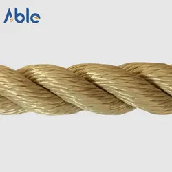 3 Strand/4 स्ट्रैंड पॉलिएस्टर रस्सी बेज/टैन रंग रस्सी पाठ्यक्रमों के लिए रेत रंग