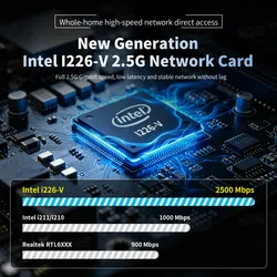 มินิไฟร์วอลล์ เราเตอร์เครือข่าย 4xintel I226 อีเทอร์เน็ต N6005 8GB RAM 128GB SSD เราเตอร์ซอฟต์แวร์แบบไม่มีพัดลม มินิพีซีเซิร์ฟเวอร์
