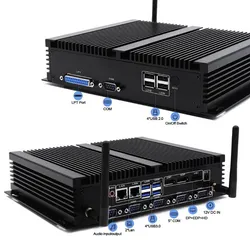 ห้องปฏิบัติการคอมพิวเตอร์นักเรียน Hystou Mini PC กราฟิก Intel UHD 620 DDR4 คอมพิวเตอร์ไร้พัดลม