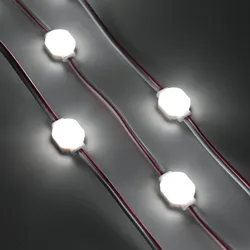 Modulo LED quadrato 1LED DC 12V 0.72W con lente luce LED bianca diurna per insegne luce pubblicitaria scatola luminosa moduli LED