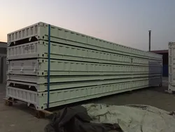 Blauer Flachgestellcontainerplattform für Lagerung