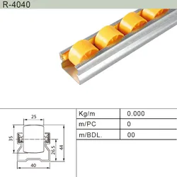 Trilho de Alumínio para Sistema de Armazenamento de Tubos (R-4040A)