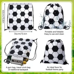 Massenfußball-Zugband-Thermotransfer-Logo-Polyester-Rucksack-Zugtaschen