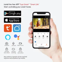 Bộ chuông cửa camera liên lạc màn hình IPS thông minh Tuya 10inch với hệ thống Linux