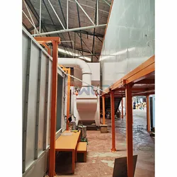 Linha de Máquina de Pintura Eletrostática Automática por Pó