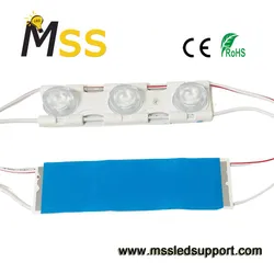 ハイルーメン12V インジェクションエッジエミッティングLEDモジュールSMD30303W アクリル文字およびライトボックス用LEDモジュール