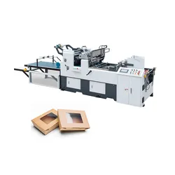 Automatische Kartonbox-Fensterverklebe-Maschine Verpackungsbox-Fensterfolienaufbringmaschine