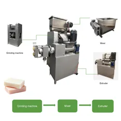 Macchina automatica per la pressatura del sapone personalizzata, macchina per la produzione di sapone solido, piccola linea di produzione per la fabbricazione di sapone