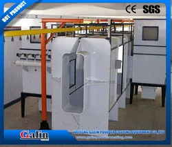 Cabine de Pulverização de Revestimento a Pó Automática com Sistema de Recuperação de Pó Filtrante