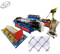 Hochgeschwindigkeits-Automat-Zaunherstellungsmaschine Kettenglied-Zaunherstellungsmaschine