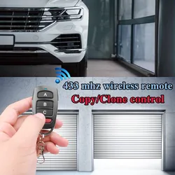 433MHz Controle Remoto Universal para Porta de Garagem Clone Código de Aprendizado Fixo 4 Controle Remoto de Botão para Persiana