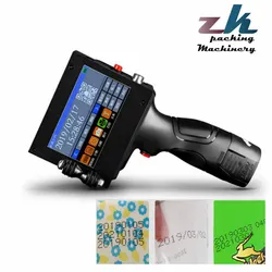 Handheld-Tintenstrahldrucker auf Holz Metall Kunststoff Karton von Digitaldruck Chargencodiermaschine