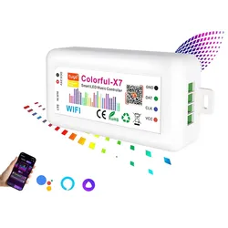 Tuya WiFi Smart Rgbic LED Licht Bildschirm LED Streifen Controller funktioniert mit Alexa und Google Home