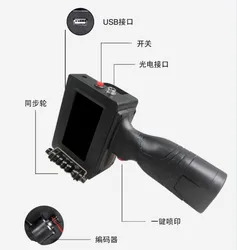 인기 있는 휴대용 프린터 코딩 기계 12.7 mm 용제 잉크