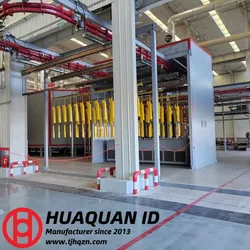 Certificato CE Linea di Rivestimento a Polvere Automatica con Cabina di Spruzzatura Macchina per Rivestimento a Polvere
