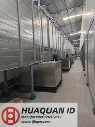 Système de ligne de revêtement en poudre automatique avec machine de pulvérisation de revêtement à changement de couleur rapide industriel