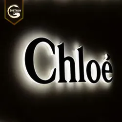 Publicidade Moderna Iluminação Retroiluminada 3D Letras e Números Dimensional em LED Placa de Edifício