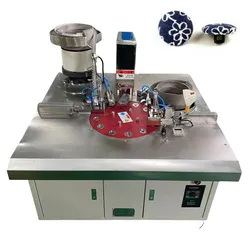 Dekorationsknopfdeckmaschine Stoffknopfherstellungsrivetiermaschine