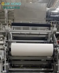 Máquina de Fazer Papel Tissue com Formador de Lua, Rebobinagem e Corte de Bobina de Papel Tissue