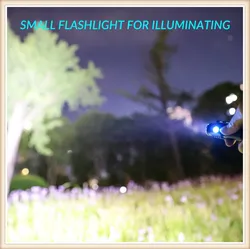 Mini tragbare kompakte wiederaufladbare LED Taschenlampe leichtgewichtig