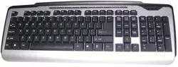 Einfaches Design Tastatur mit 10 Multimedia-Tasten Tastatur für Computer