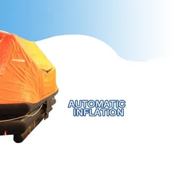 Raft cứu sinh Solas tiêu chuẩn được phê duyệt, tự định hướng, bơm hơi cho biển