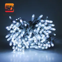 LED-Lichterkette mit zweifarbigen LEDs, dekorative LED-Lichterkette für den Außenbereich 10m LED-Lichterkette