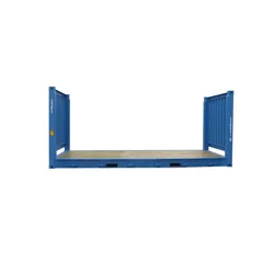Zusammenklappbarer 20FT Flachgestellcontainer mit Pfosten