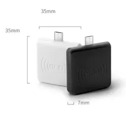 เครื่องอ่านแท็ก RFID ขนาดเล็ก USB 14443A เครื่องอ่านพกพาสำหรับโทรศัพท์ Android