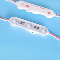 3LED/4LED 射出成形モジュール防水 LED12V エンジニアリングモジュール 2835 レンズ モジュール