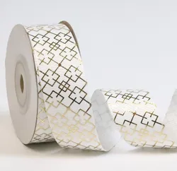 Benutzerdefinierte 2cm Grosgrain-Band Goldband Schleife DIY Geschenkbox dekoratives Polyesterband