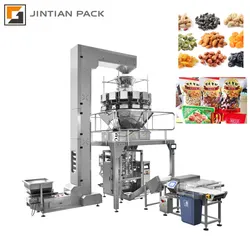 Automatische Mehrkopf-Reis-Zucker-Popcorn-Puff Lebensmittelverpackungsmaschine