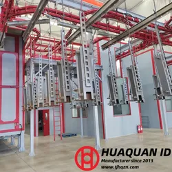 Dây chuyền phun sơn tĩnh điện tự động thay đổi màu nhanh cho bề mặt kim loại thép