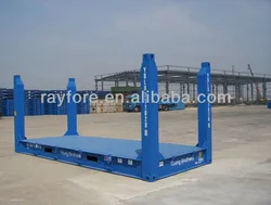 Blauer Flachgestellcontainerplattform für Lagerung