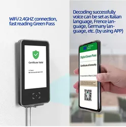 Grüner Pass Lesegerät für das europäische Gesundheitspass-System QR-Code-Scanner