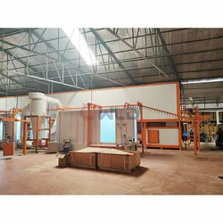 Linea di verniciatura a polvere elettrostatica manuale macchina di produzione linea
