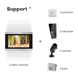 Bộ chuông cửa camera liên lạc màn hình IPS thông minh Tuya 10inch với hệ thống Linux