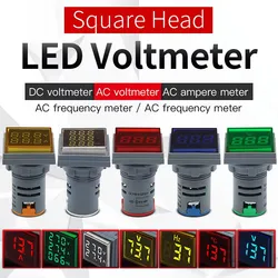 Quadratisches Display AC Voltmeter Amperemeter zur Linienmessung Wertanzeige LED-Anzeige DC Voltmeter Lichtsignal-Simulation