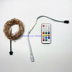 Fitas de Luzes de Controle Remoto Coloridas para Festas