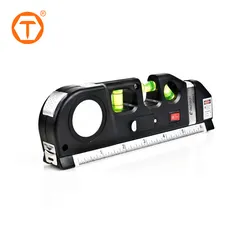 3 in 1 Nivellierblase und Lineal Basis Mehrzweck 2.5m Maßband Lineal Laser Nivellierlinie Werkzeug