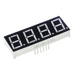 0.36 Zoll 4 Digitale LED-Anzeige 7 Segmentschnittstelle Gemeinsame Kathode Rot