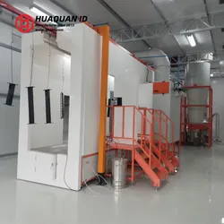 Sistema de máquina de cabina de recubrimiento en polvo de cambio de color automático y rápido