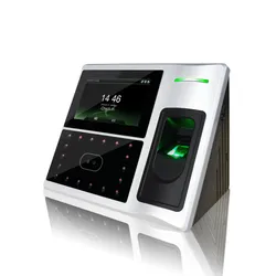 mit Uhr Biometrische Maschine Gesichtserkennung Zeit- und Anwesenheitssystem