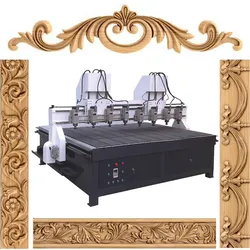 4 หัวสปินเดิลหลายแกน เครื่อง CNC ไม้