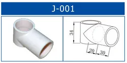 Conector de Plástico para Sistema de Estrutura de Tubos