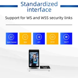 Sistema Operativo Android Velocità di Riconoscimento 200-300ms Riconoscimento Facciale Macchina per Visitatori Sistema di Controllo Accessi Intelligente