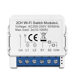 Módulo de Interruptor Inteligente SLS Tuya 2 Módulo de Relé WiFi